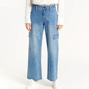 Oat New York Blue Flare & Wide Leg Jeans